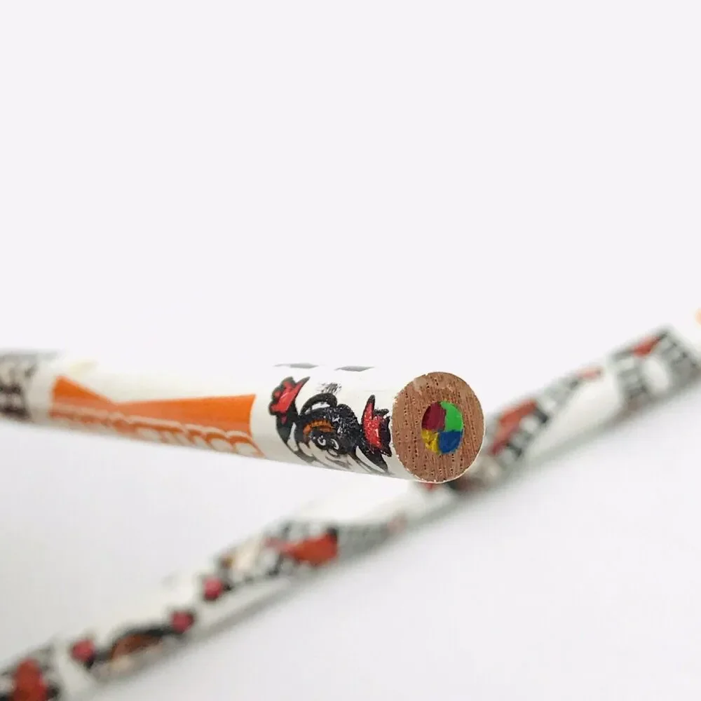 2 McDonalds Hamburgler Colored Pencils Multicolor Lead Vintage 2001 Y2K Novelty